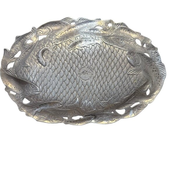 Arthur Court 1993 Aluminum?? Fish Trout Tray Serving Platter - Picture 3 of 5